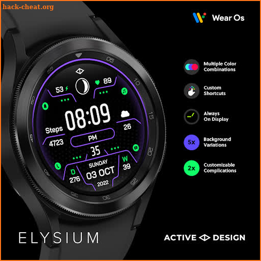 Elysium: Digital Watch Face screenshot