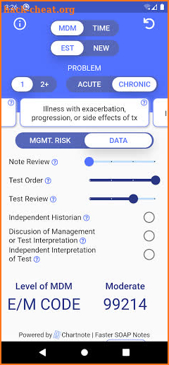 E/M Coder screenshot