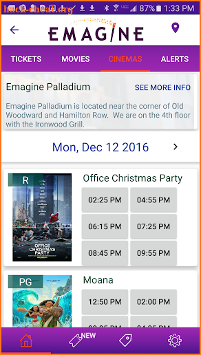 Emagine Theatres screenshot