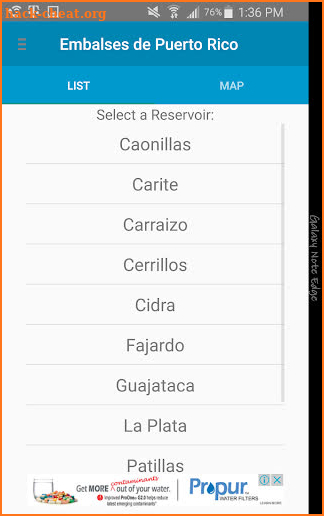 Embalses de Puerto Rico screenshot