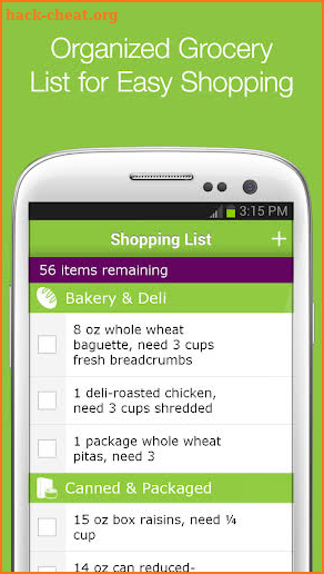 eMeals - Meal Planning Recipes & Grocery List screenshot