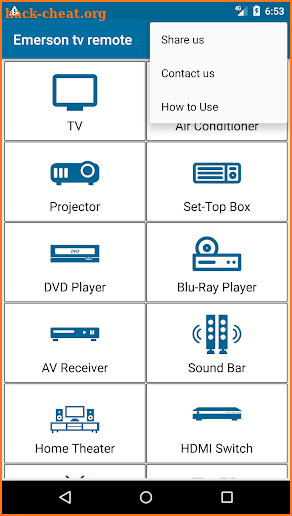 Emerson TV Remote screenshot