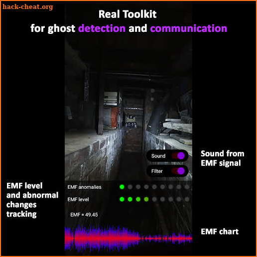 EMF Ghost Detector: Communicator and camera screenshot