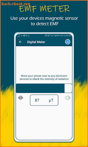 EMF Meter, Magnetic Filed Detector,Sensor Test screenshot