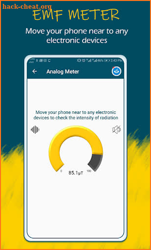 EMF Meter, Magnetic Filed Detector,Sensor Test screenshot