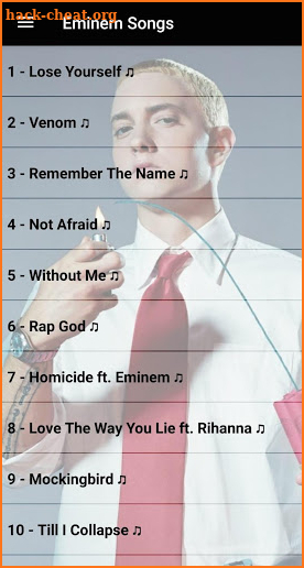 Eminem SONGS OFFLINE ( 50 SONGS ) screenshot