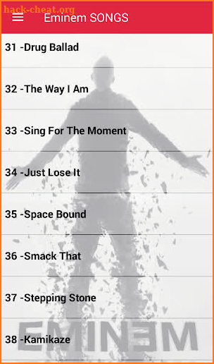 Eminem Songs Offline ( Without internet 50 Songs ) screenshot
