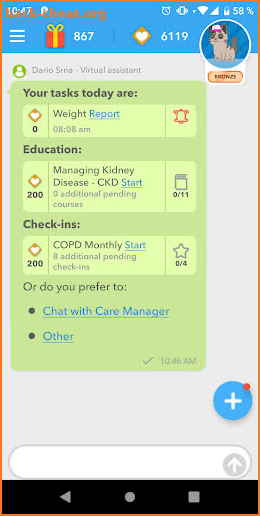 EmmaCare (Virtual Assistant) screenshot