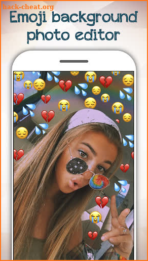 Emoji Background Photo Editor screenshot