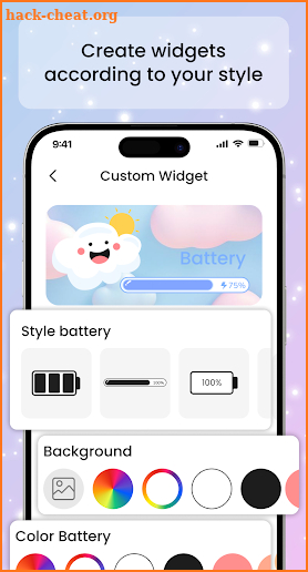 Emoji Battery Widget: Offline screenshot