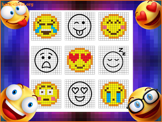 Emoji Color By Number Pixel Art Sandbox screenshot