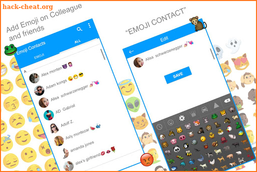 Emoji Contact Maker - Decorate Contact Name Emoji screenshot