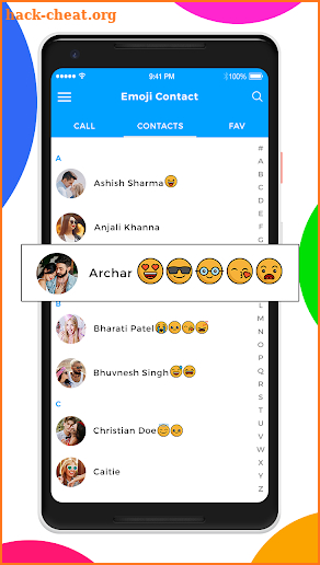 Emoji Contacts screenshot