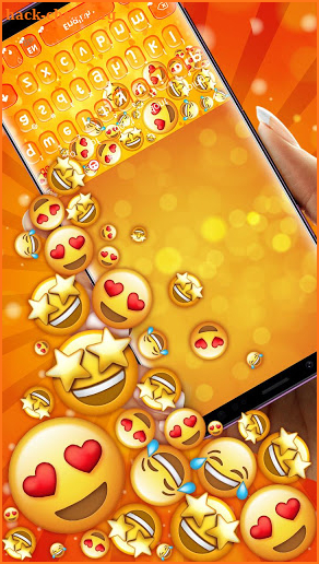 Emoji Gravity Keyboard Theme screenshot