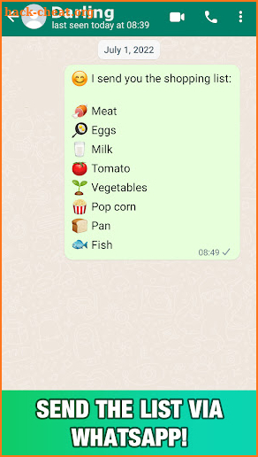 Emoji Grocery Shopping List screenshot