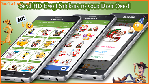 Emoji HD Talking Stickers screenshot