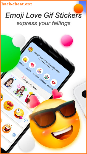 Emoji Love GIF Stickers for WhatsApp screenshot