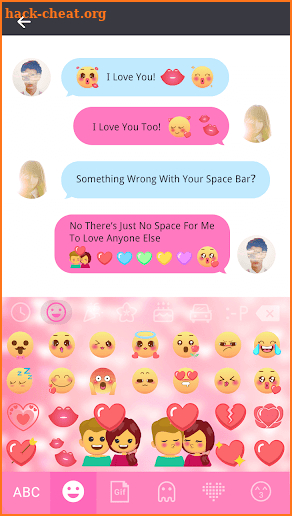 Emoji Love Stickers for Chatting Apps(Add Sticker) screenshot