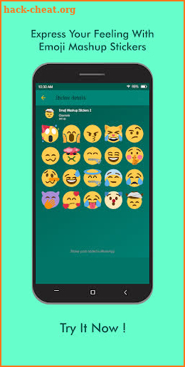 Emoji Mashup WAStickerApps screenshot