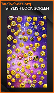 Emoji Phone Space Backgrounds Smart Lock Screen screenshot