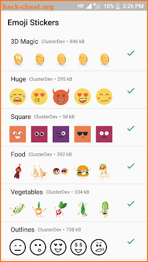 Emoji Sticker Packs for WhatsApp screenshot