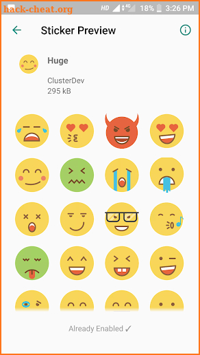 Emoji Sticker Packs for WhatsApp screenshot