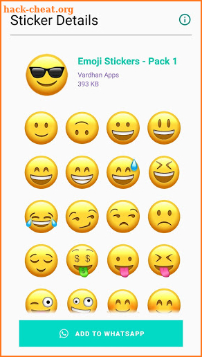 Emoji Stickers - WAStickerApps screenshot