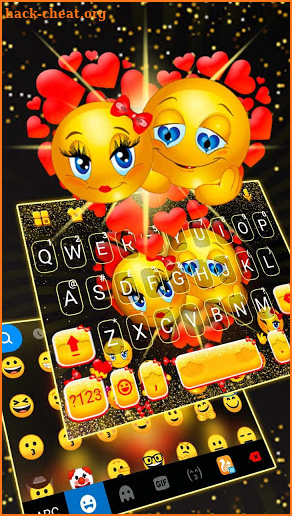 Emojis Love Keyboard Theme screenshot