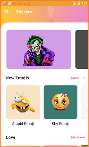 Emojis : New Stickers For WhatsApp - WAStickerapps screenshot