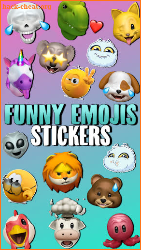 😆 EMOJIS WAstickerApps Funny Expressions 3D screenshot