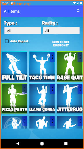 Emotes,Shop And Ringtones For Fortnite screenshot