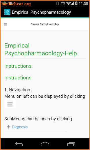 Empirical Psychopharmacology screenshot