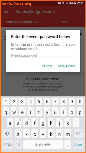 EmployBridge Events screenshot