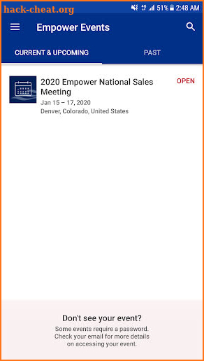 Empower Events screenshot