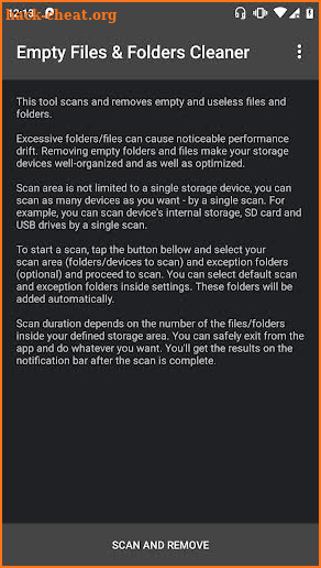 Empty Files & Folders Cleaner PRO screenshot