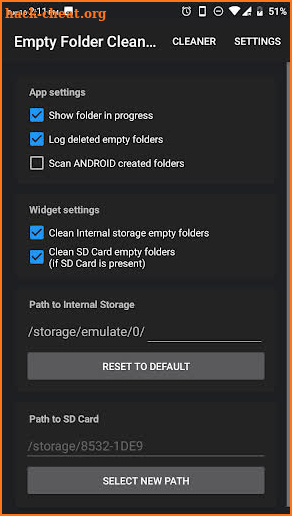 Empty Folder Cleaner screenshot