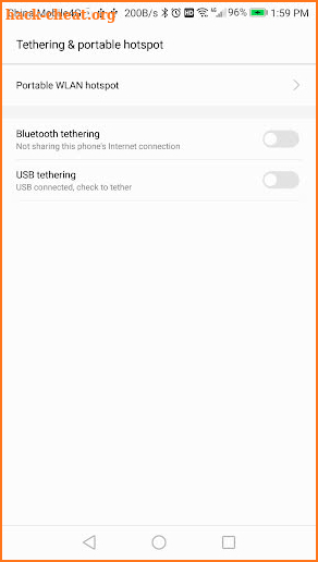 Enable Tethering screenshot