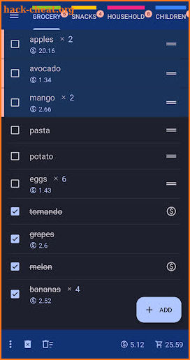 Enchan Shopping List screenshot