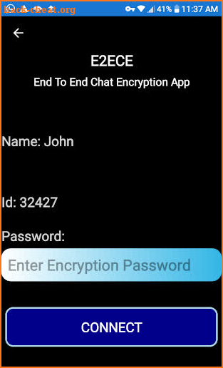 End To End Chat Encryption App screenshot