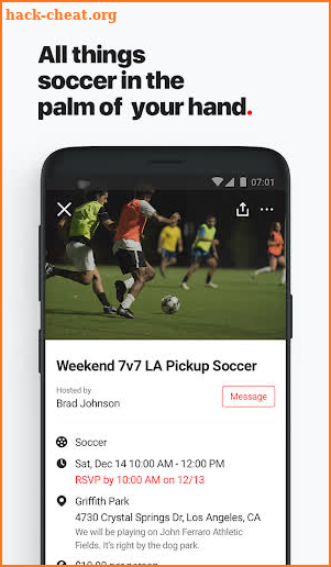 ENDALGO - Find Soccer Near You screenshot