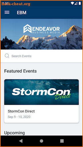 Endeavor Business Media Events screenshot