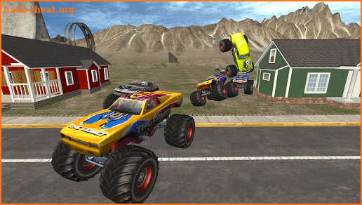 Endless Cop VS Monster Truck Village Simulator screenshot