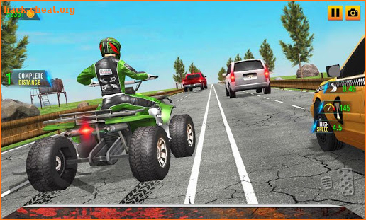 Endless Quad Bike Racing - ATV Traffic Simulator screenshot