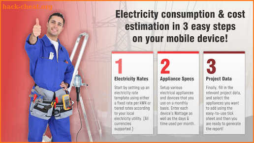 EnergyCALC - Energy consumption & cost calculator screenshot