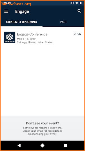 Engage 2019 screenshot