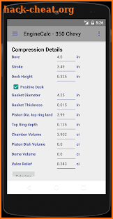 Engine Calculator screenshot