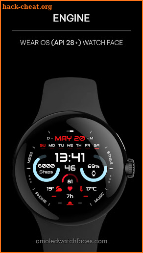 Engine: Wear OS watch face screenshot