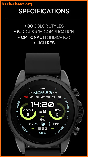 Engine: Wear OS watch face screenshot