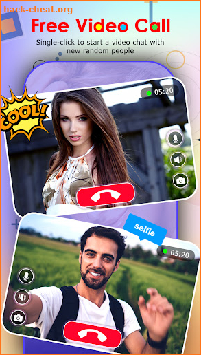 English call - Live video call screenshot