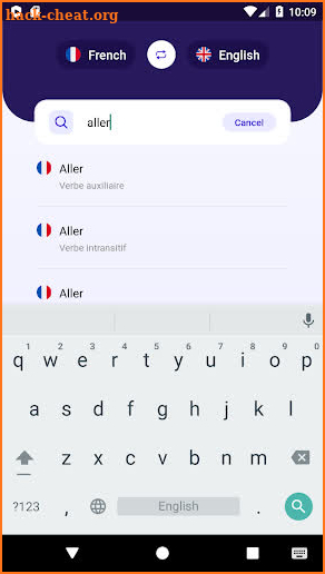 English-French Dictionary screenshot